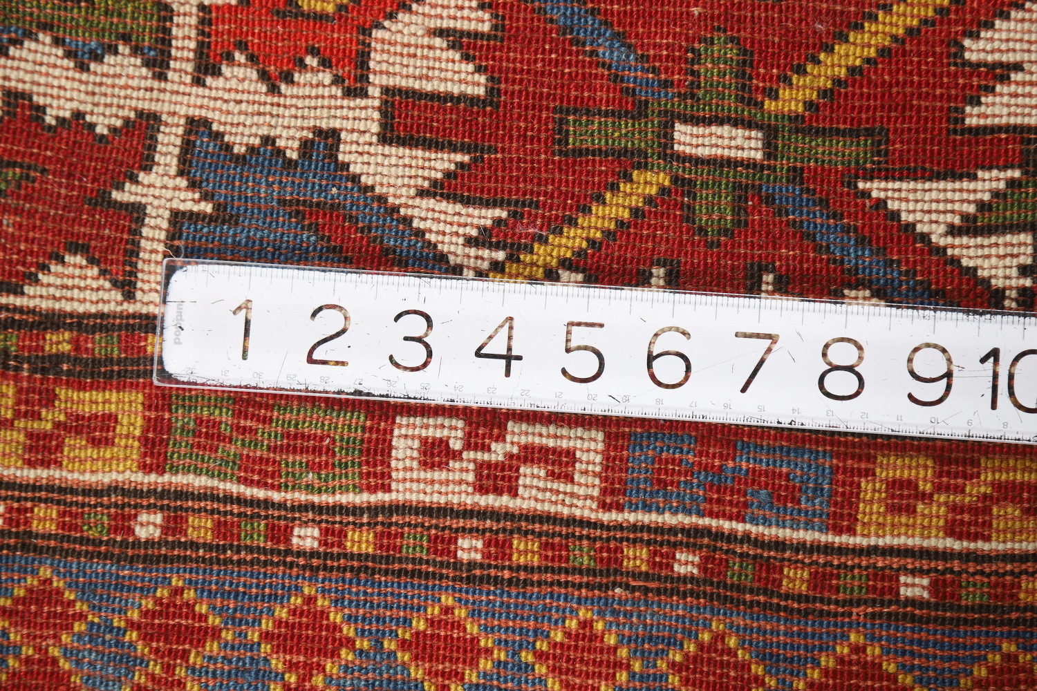 Antique Vegetable Dye Kazak Oriental Area Rug 5x9