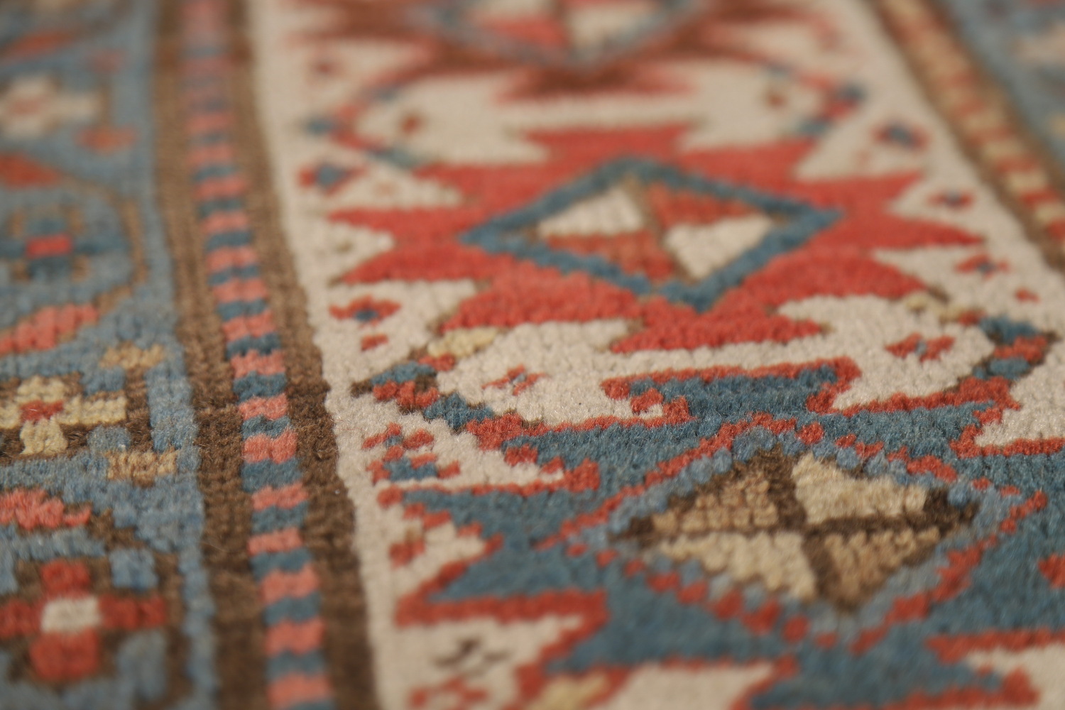 Pre-1900 Antique Vegetable Dye Kazak Oriental Area Rug 5x13