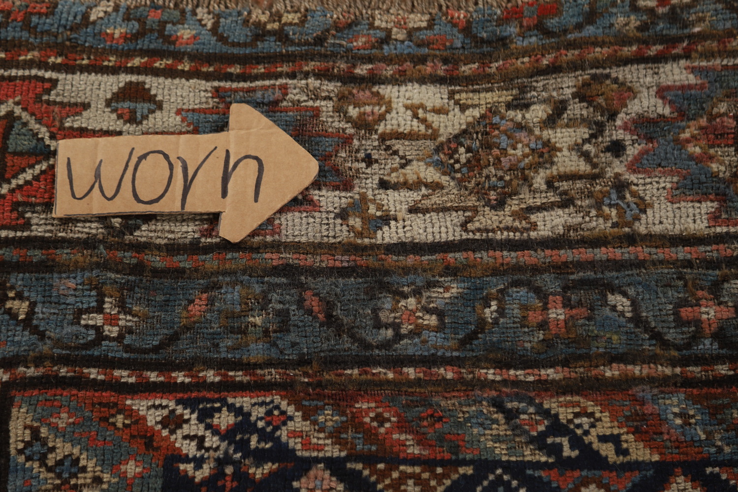 Pre-1900 Antique Vegetable Dye Kazak Oriental Area Rug 5x13