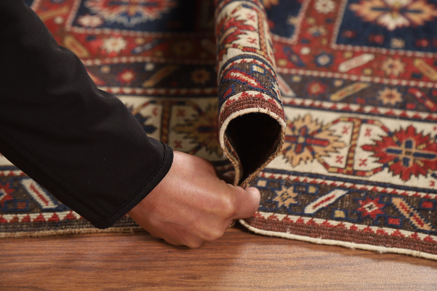 Pre-1900 Antique Vegetable Dye Kazak Oriental Rug 4x7