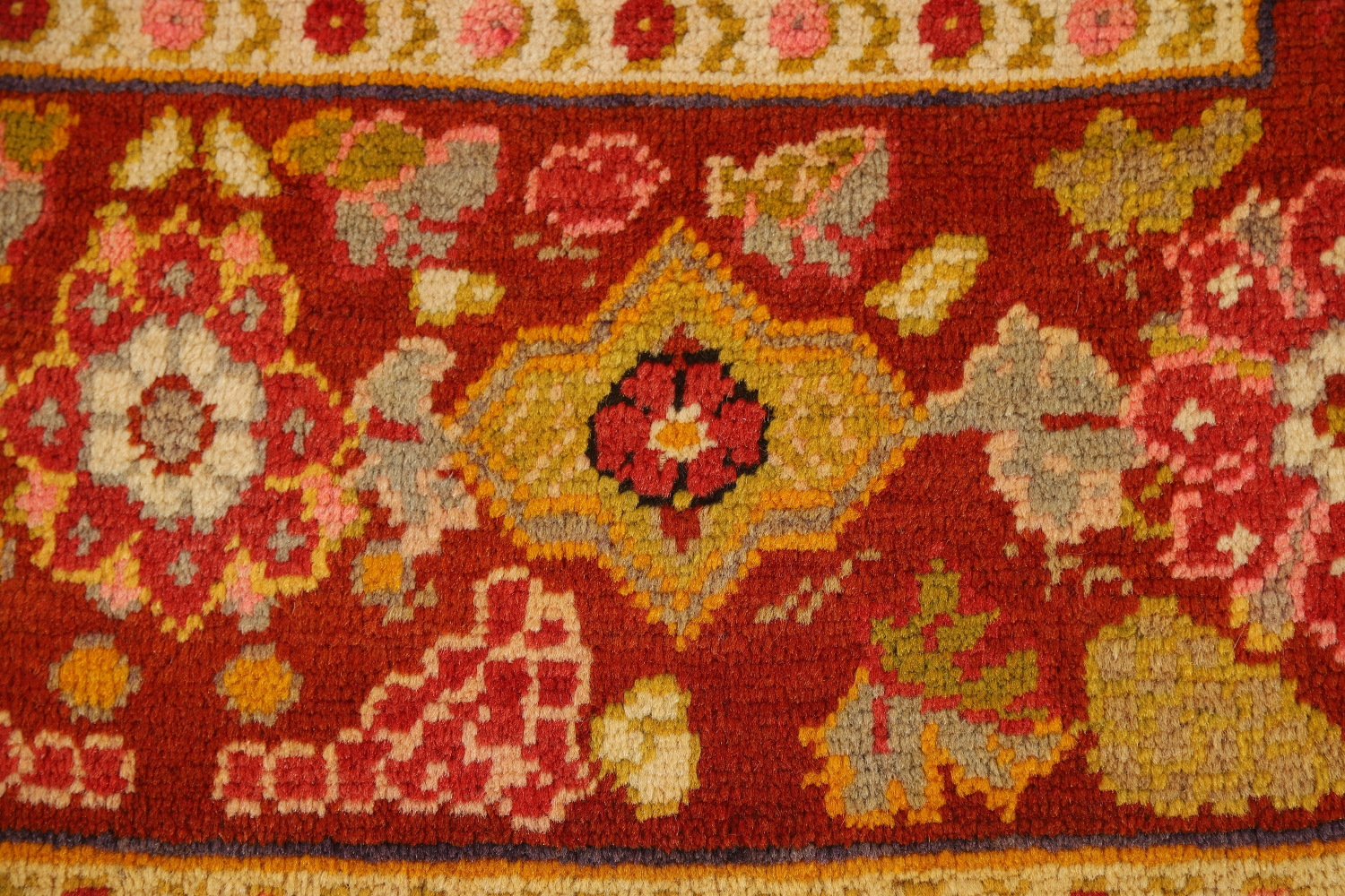 Pre-1900 Antique Vegetable Dye Kerman Persian Rug 5x6