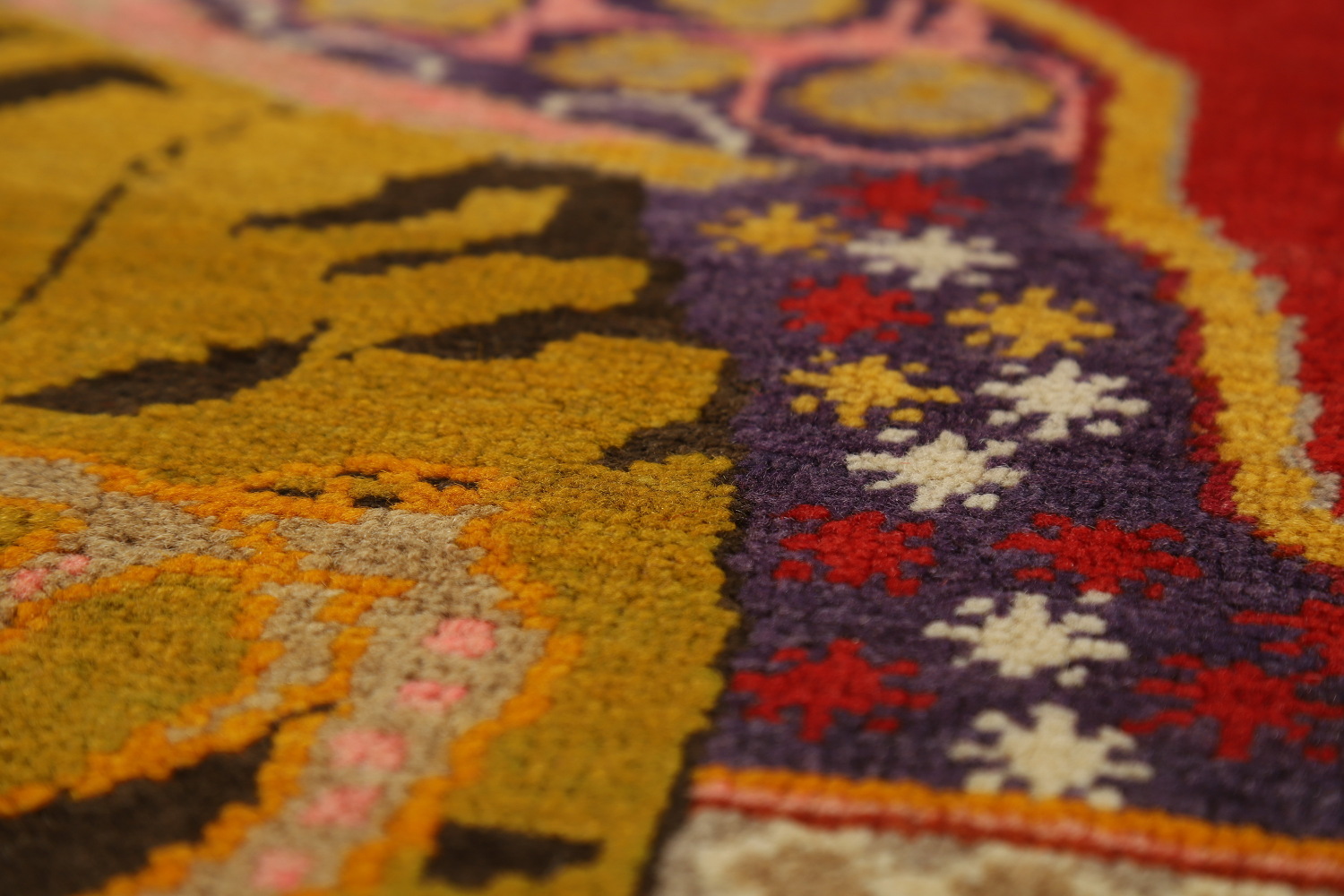 Pre-1900 Antique Vegetable Dye Kerman Persian Rug 5x6