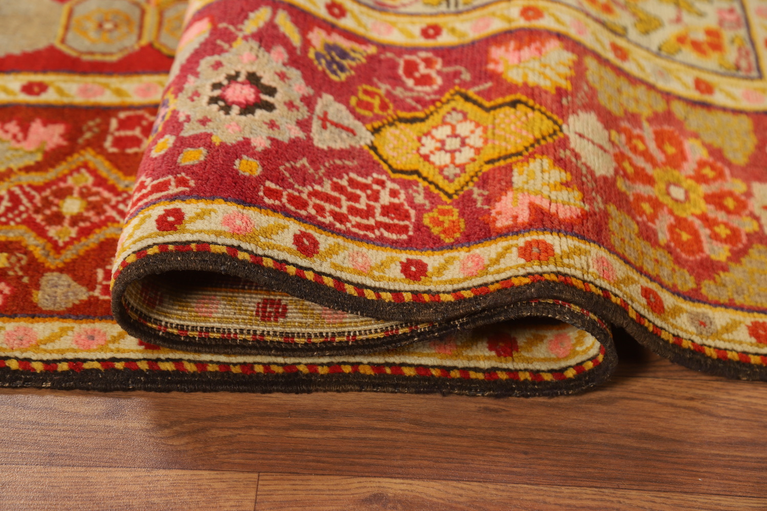 Pre-1900 Antique Vegetable Dye Kerman Persian Rug 5x6