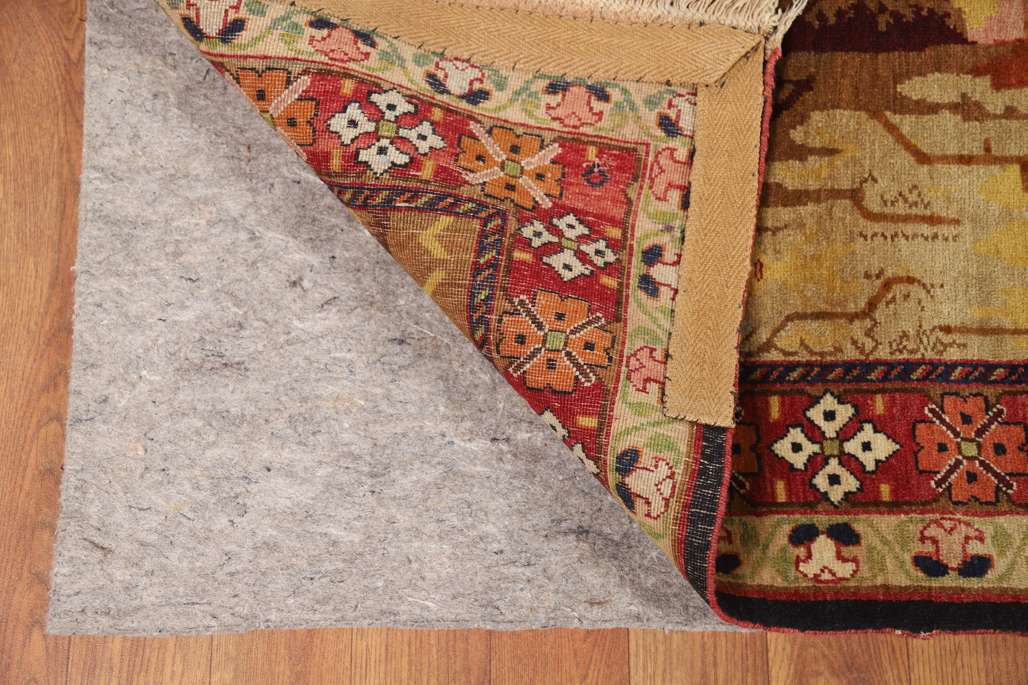 Antique Vegetable Dye Karabagh Oriental Rug 4x6