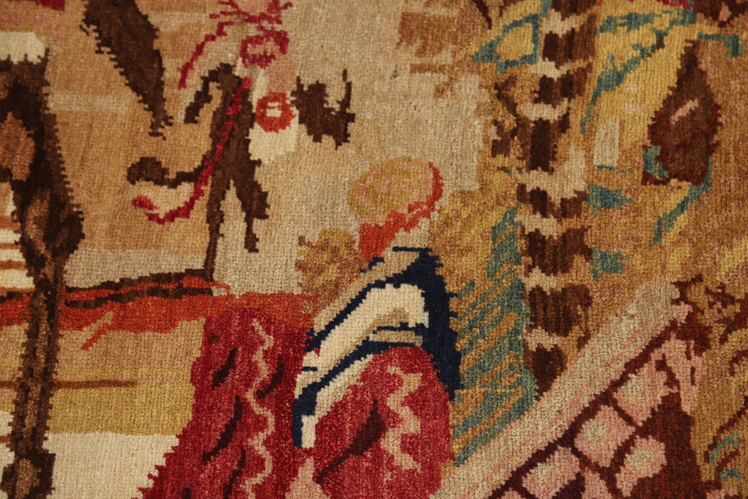 Antique Vegetable Dye Karabagh Oriental Rug 4x6