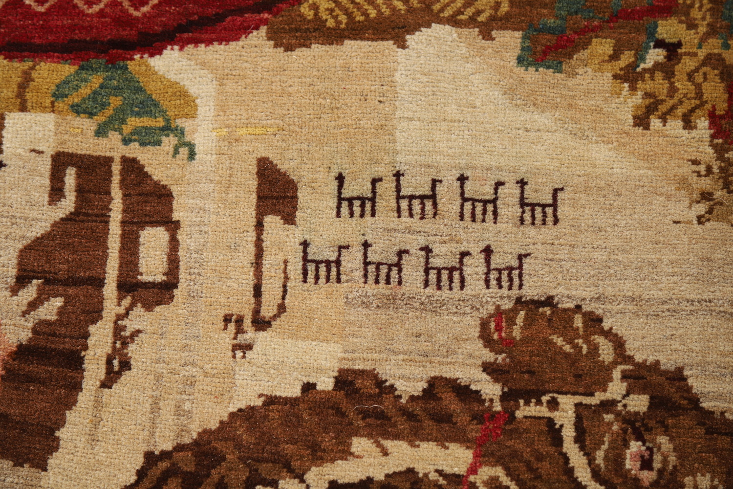 Antique Vegetable Dye Karabagh Oriental Rug 4x6