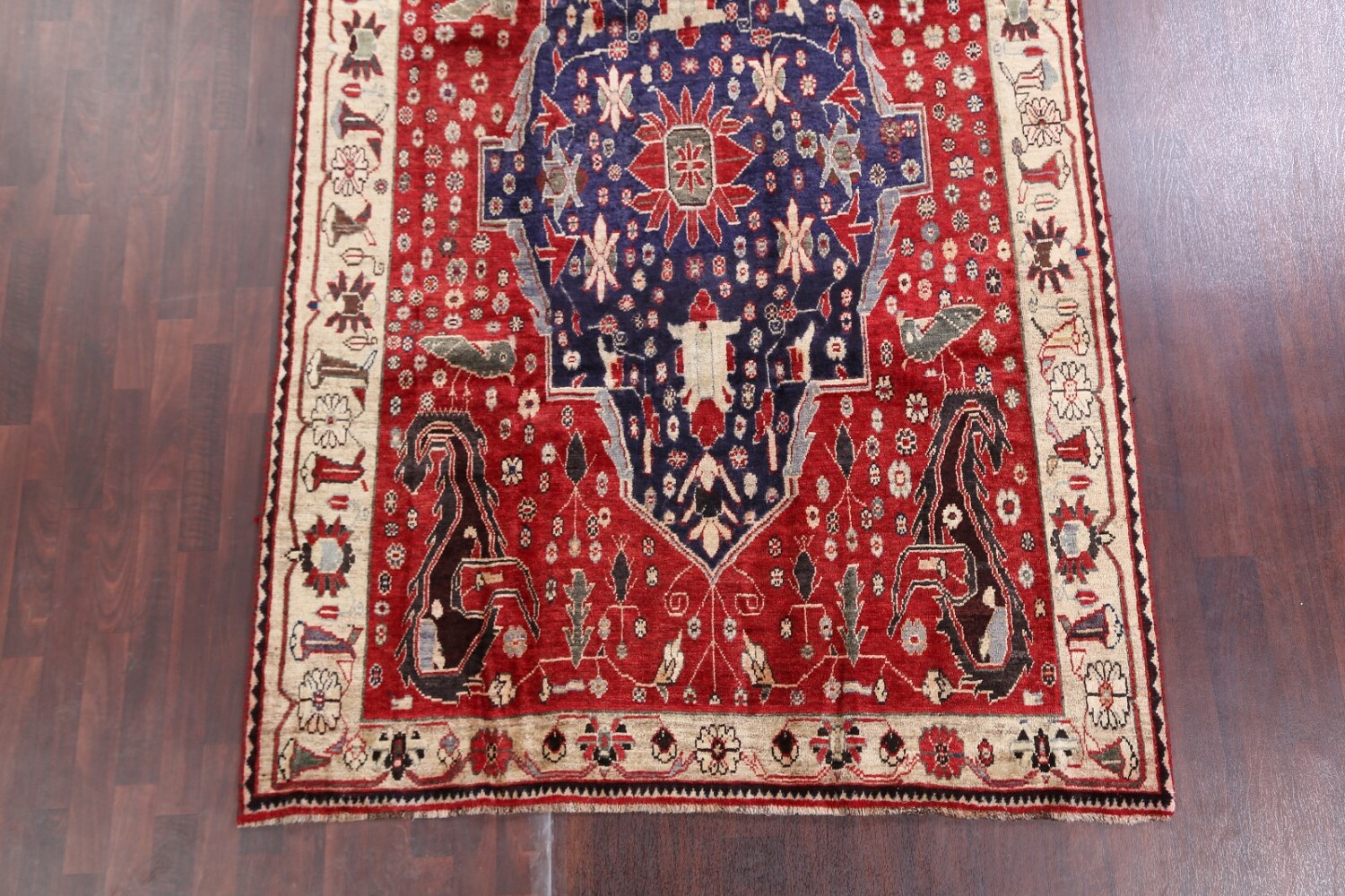 Antique Vegetable Dye 6x10 Kashkoli Shiraz Persian Area Rug