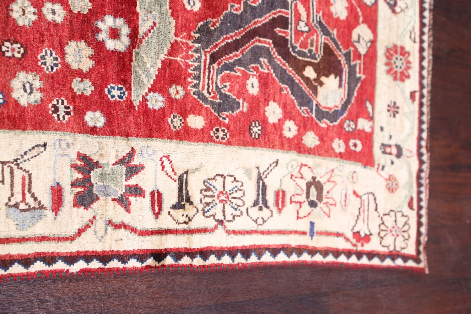 Antique Vegetable Dye 6x10 Kashkoli Shiraz Persian Area Rug