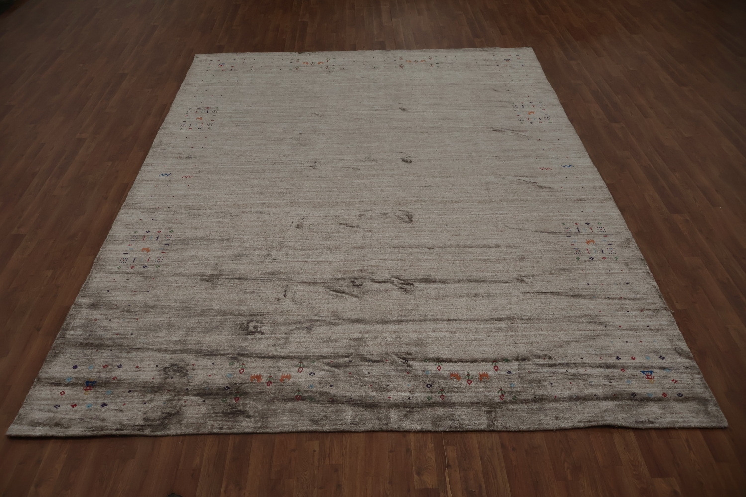 Stylish and Elegant Gabbeh Large Rug Complements Modern Interiors 9x12
