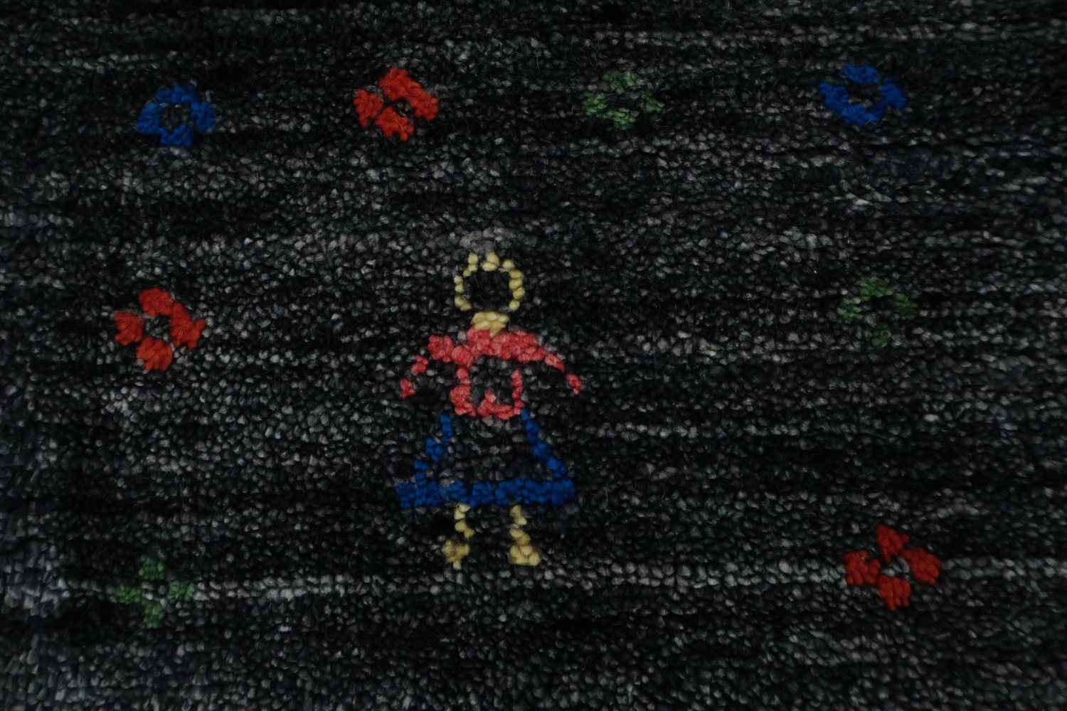 Sophisticated Dark Tone Gabbeh Area Rug 9x12 with Subtle Accents