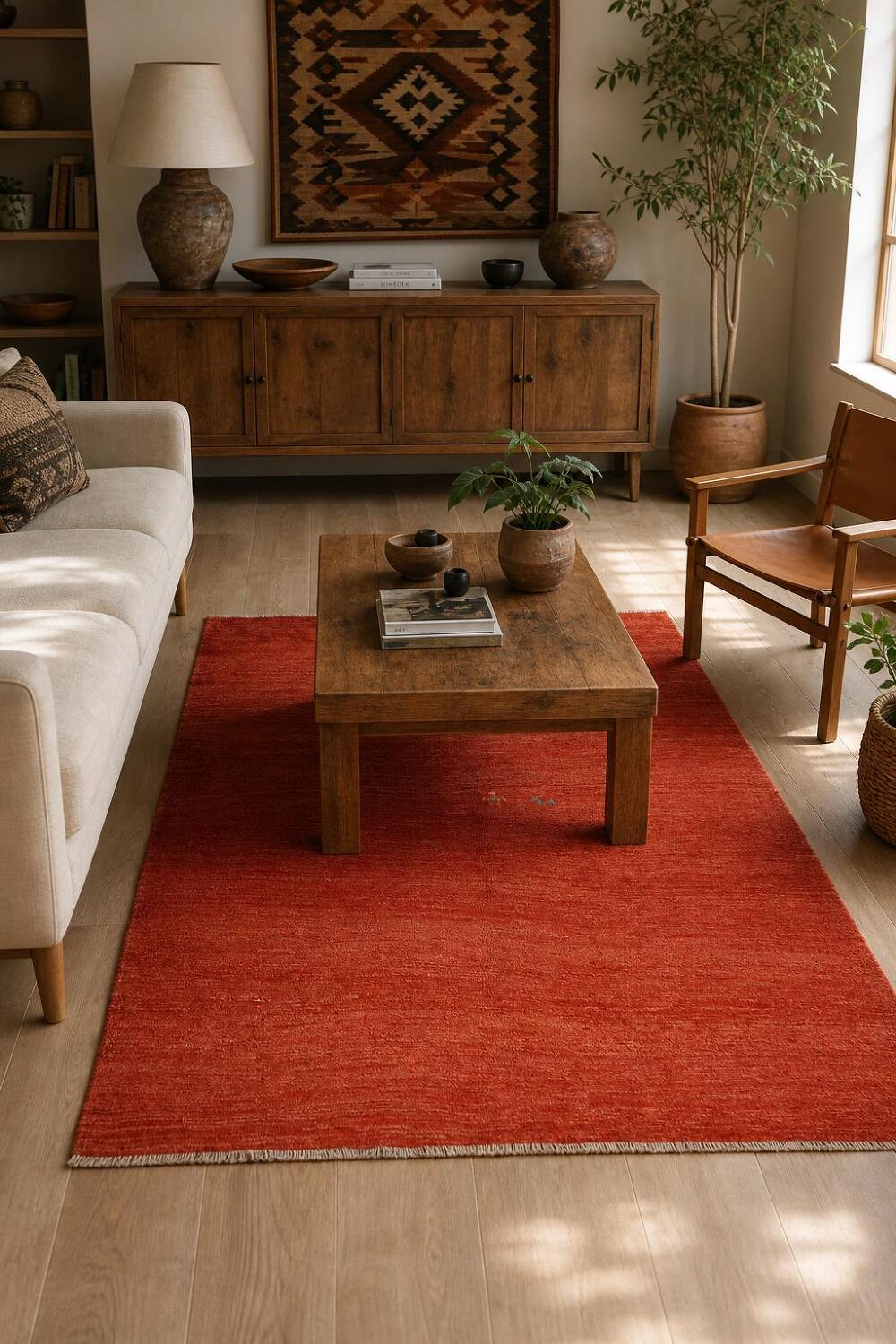 Tribal Wool Gabbeh Persian Rug 5x7