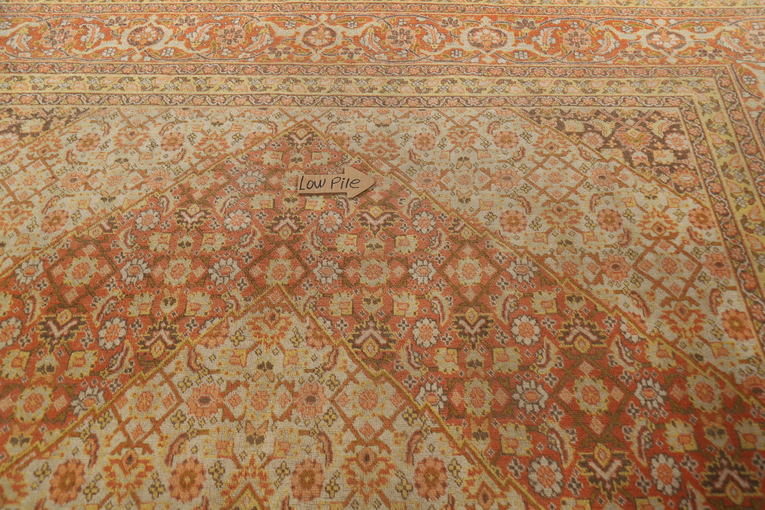 Antique Vegetable Dye Tabriz Persian Area Rug 10x13