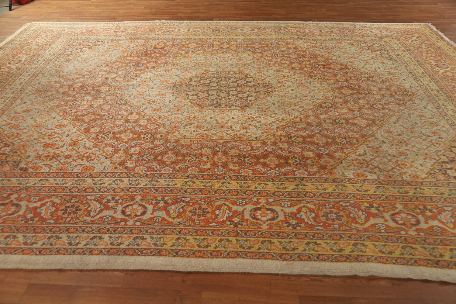 Antique Vegetable Dye Tabriz Persian Area Rug 10x13