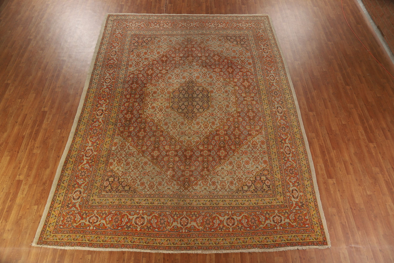 Antique Vegetable Dye Tabriz Persian Area Rug 10x13