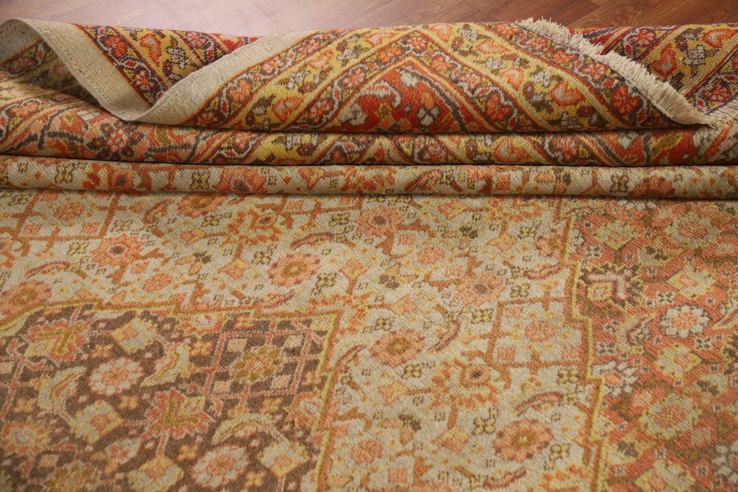 Antique Vegetable Dye Tabriz Persian Area Rug 10x13