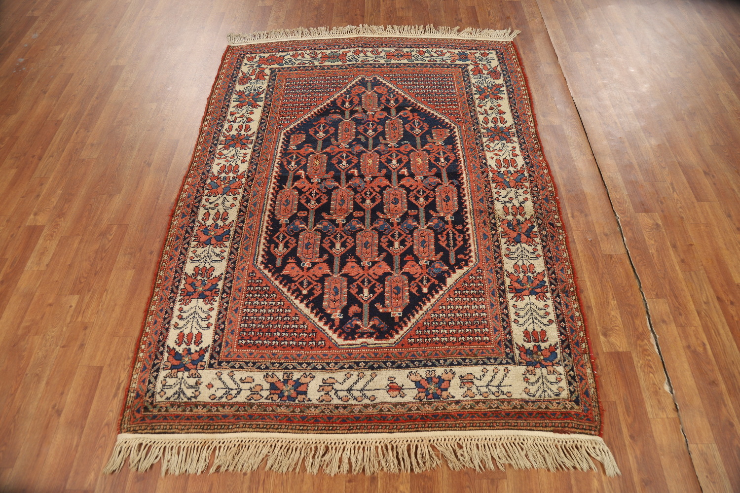 Vegetable Dye Antique Malayer Persian Rug 5x6