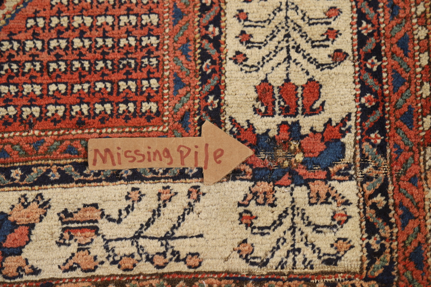 Vegetable Dye Antique Malayer Persian Rug 5x6