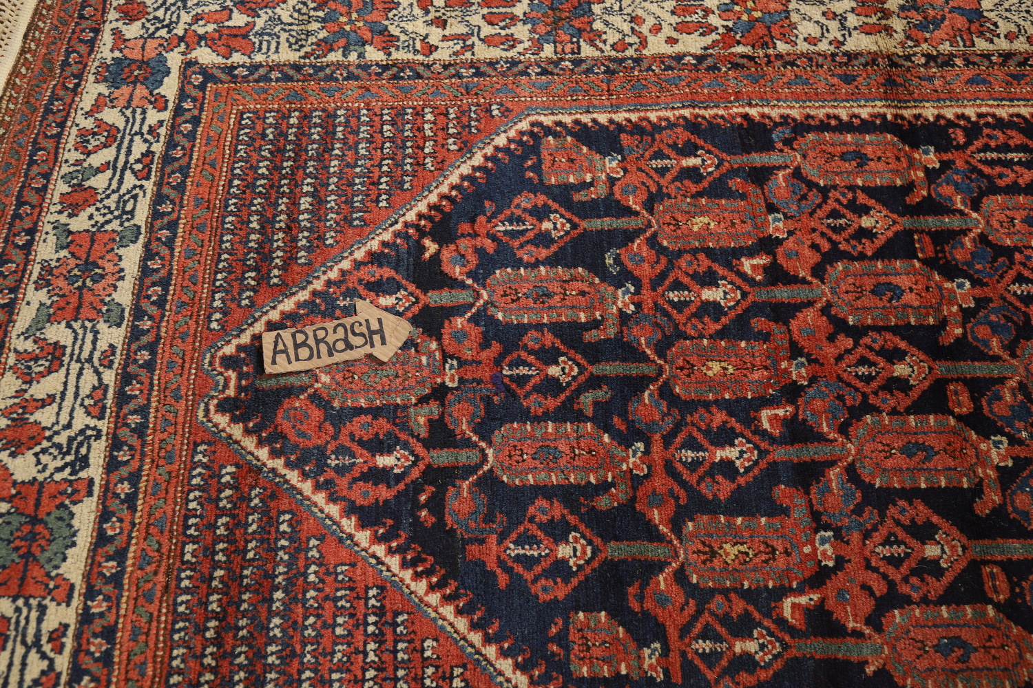 Vegetable Dye Antique Malayer Persian Rug 5x6
