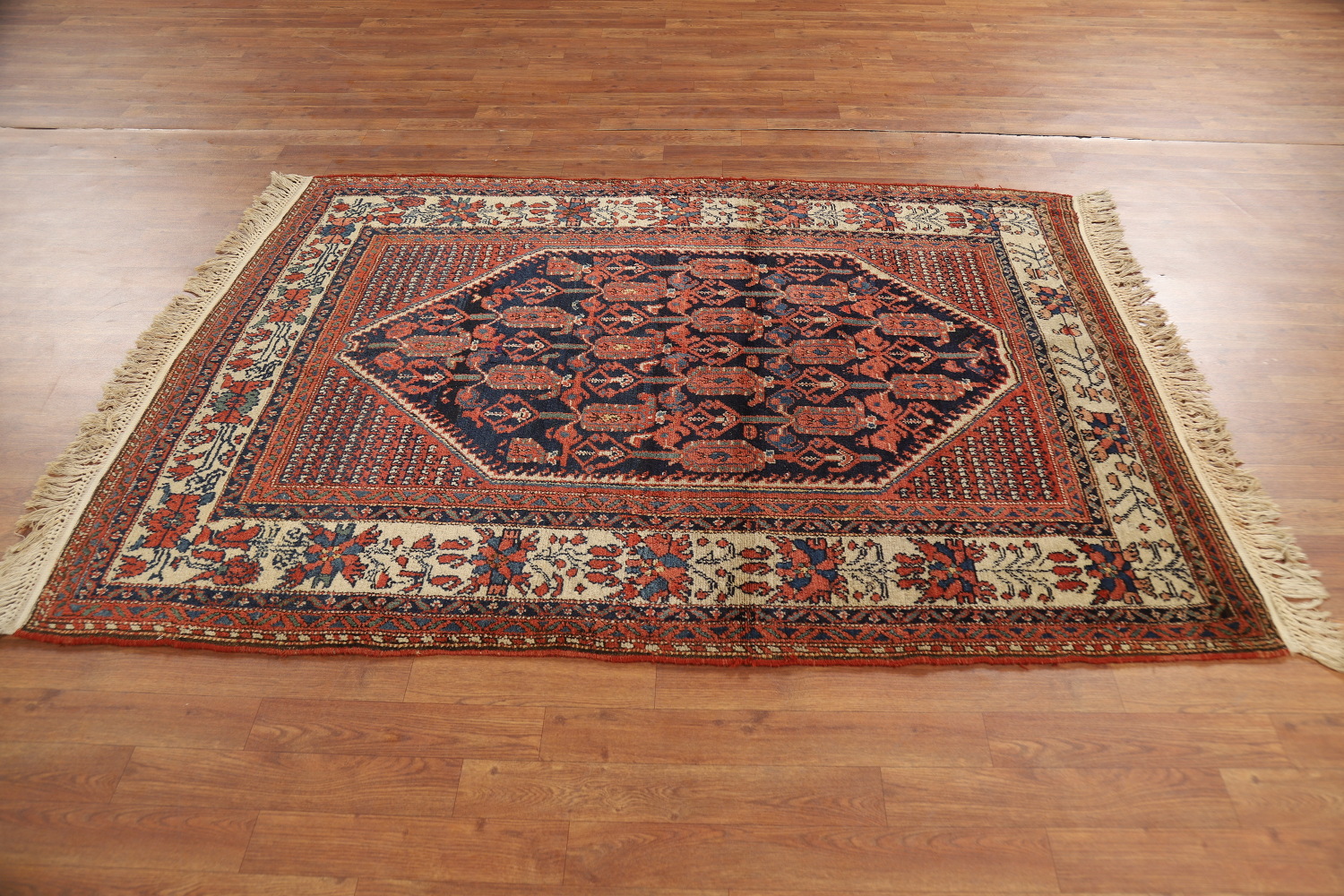 Vegetable Dye Antique Malayer Persian Rug 5x6