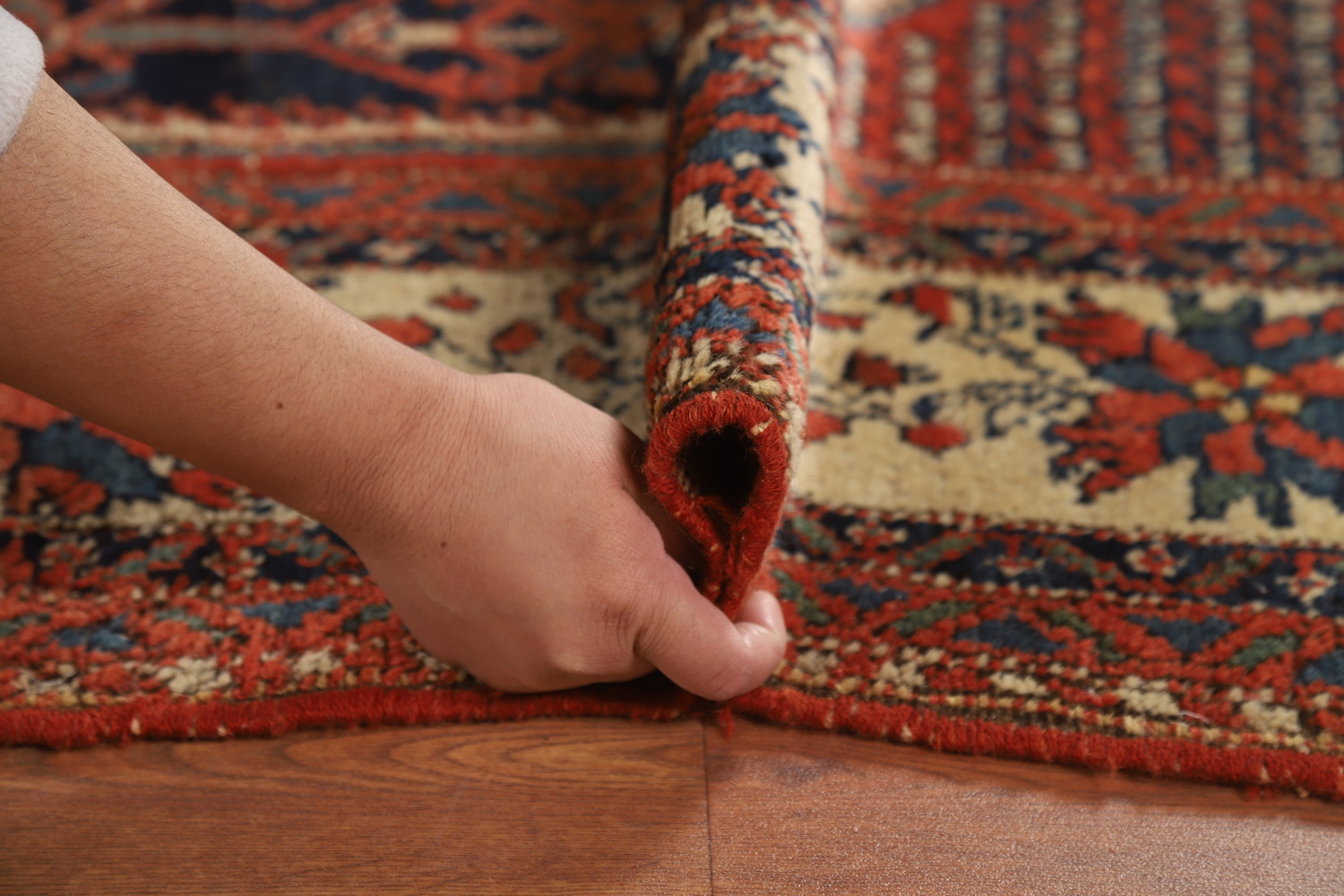 Vegetable Dye Antique Malayer Persian Rug 5x6