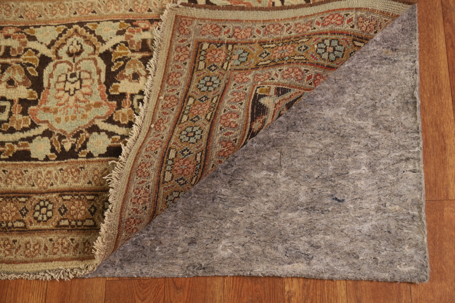 Pre-1900 Vegetable Dye Tabriz Haj jalili Persian Area Rug 9x13
