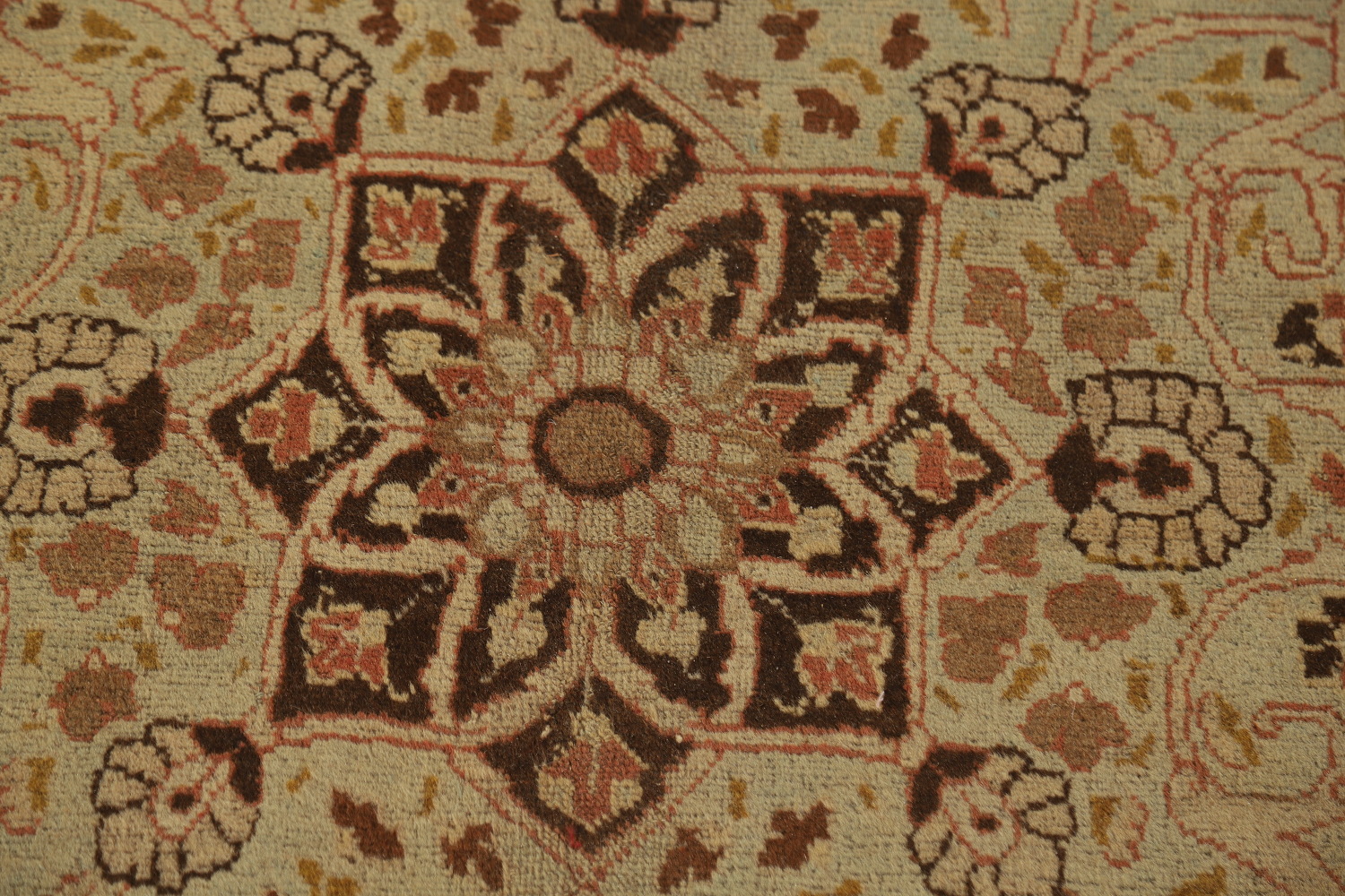 Pre-1900 Vegetable Dye Tabriz Haj jalili Persian Area Rug 9x13