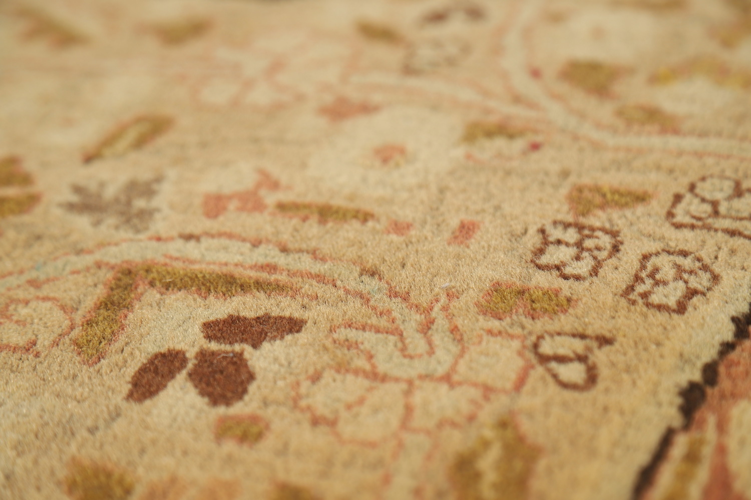 Pre-1900 Vegetable Dye Tabriz Haj jalili Persian Area Rug 9x13