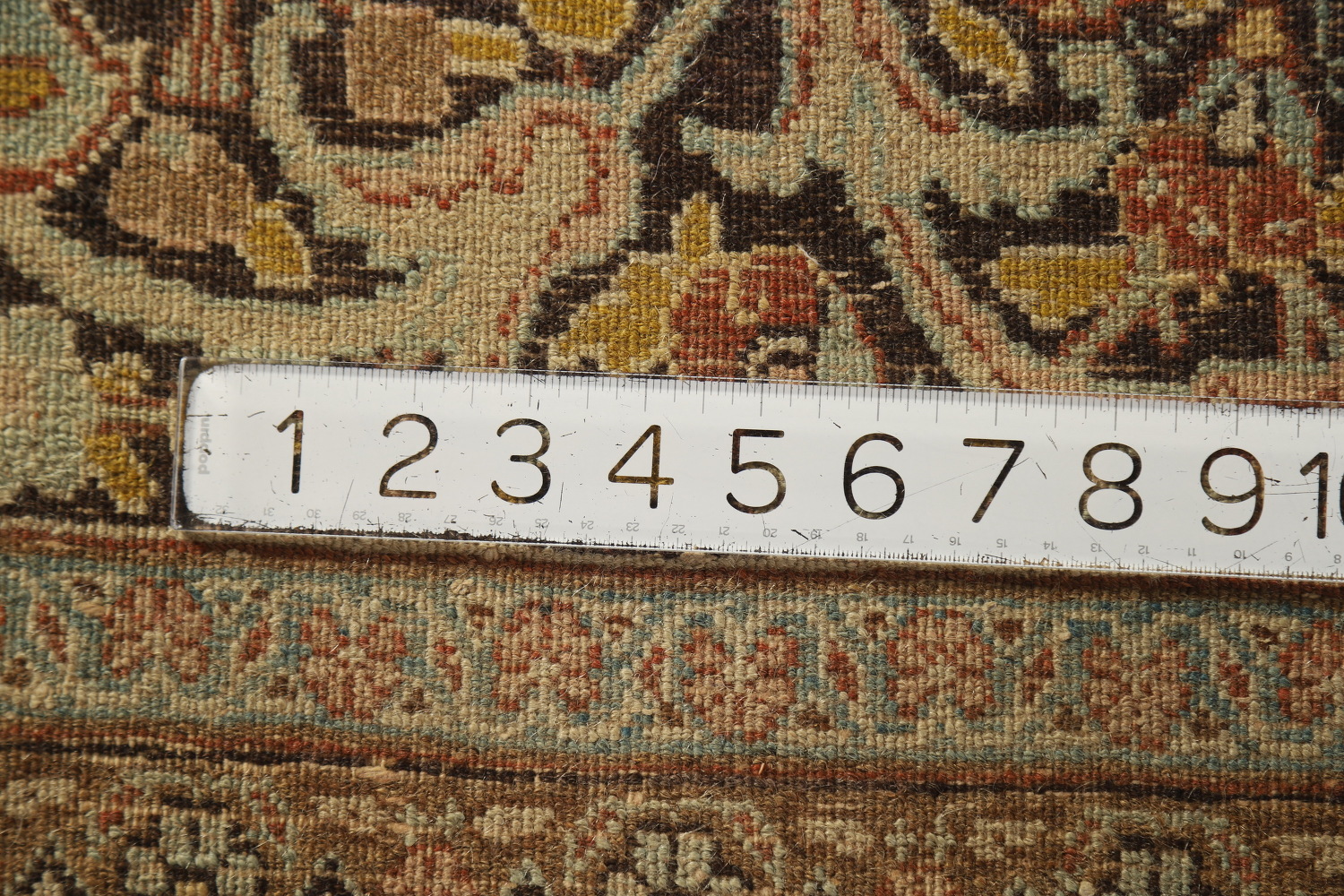 Pre-1900 Vegetable Dye Tabriz Haj jalili Persian Area Rug 9x13