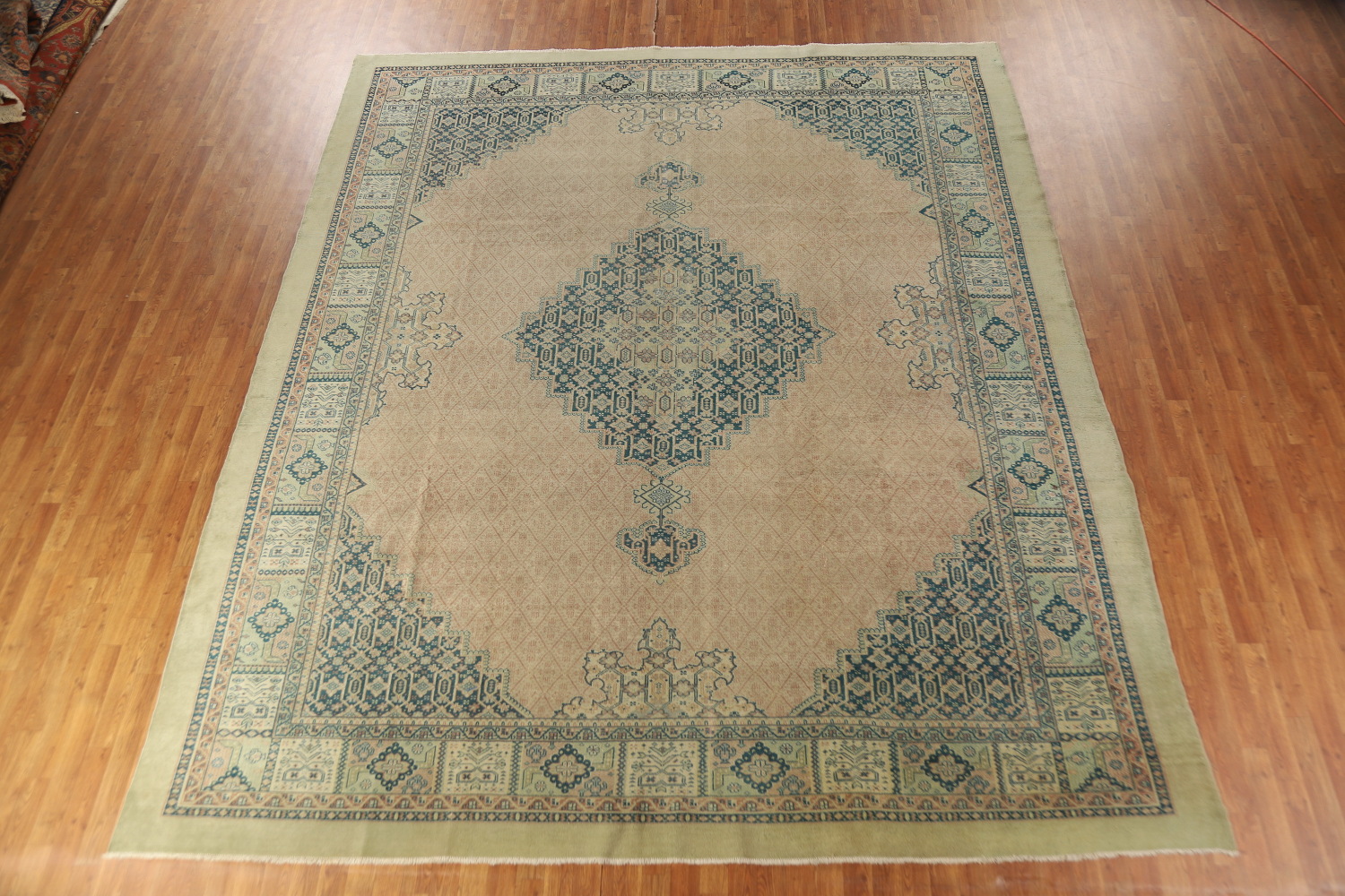 Antique Vegetable Dye Tabriz Persian Large Rug 11x13
