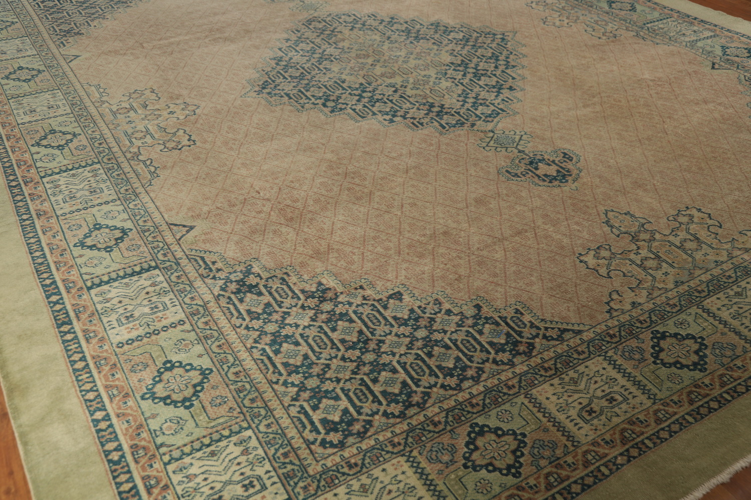 Antique Vegetable Dye Tabriz Persian Large Rug 11x13