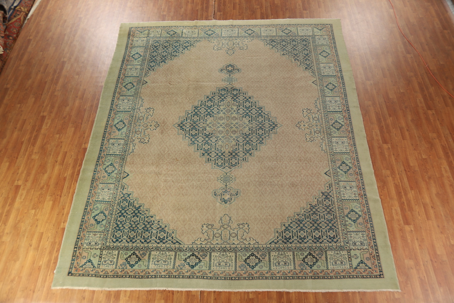 Antique Vegetable Dye Tabriz Persian Large Rug 11x13