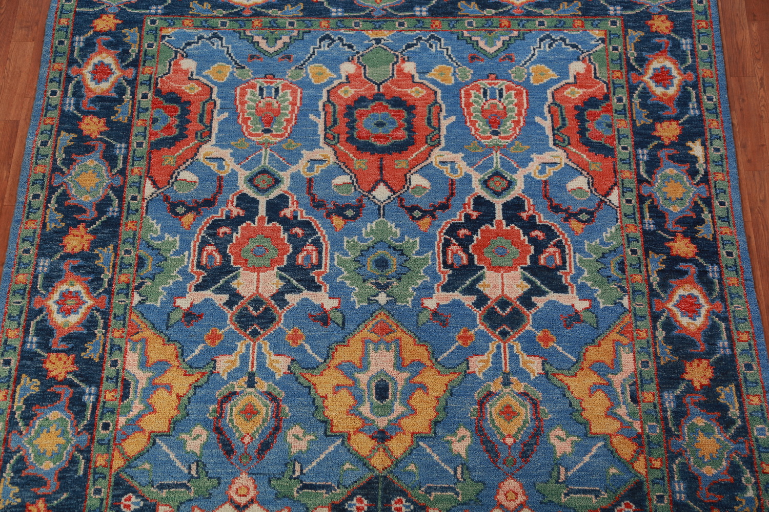Handmade Blues Oushak Indian Area Rug 8x10