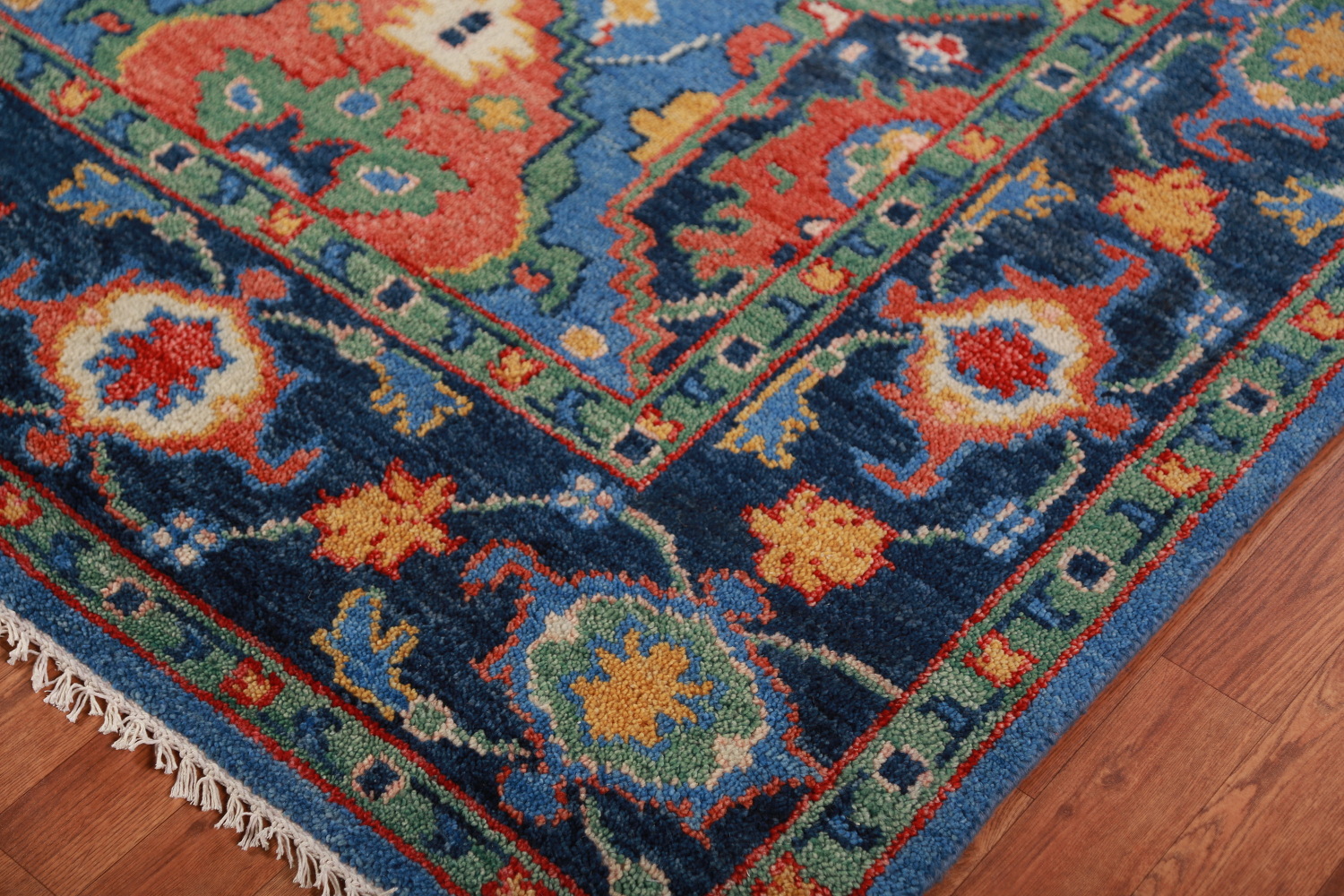 Handmade Blues Oushak Indian Area Rug 8x10