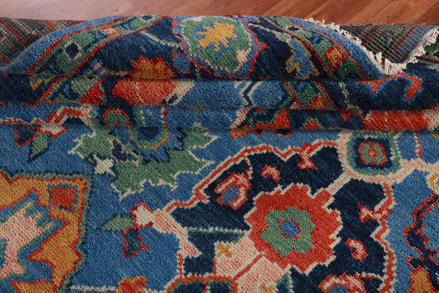 Handmade Blues Oushak Indian Area Rug 8x10
