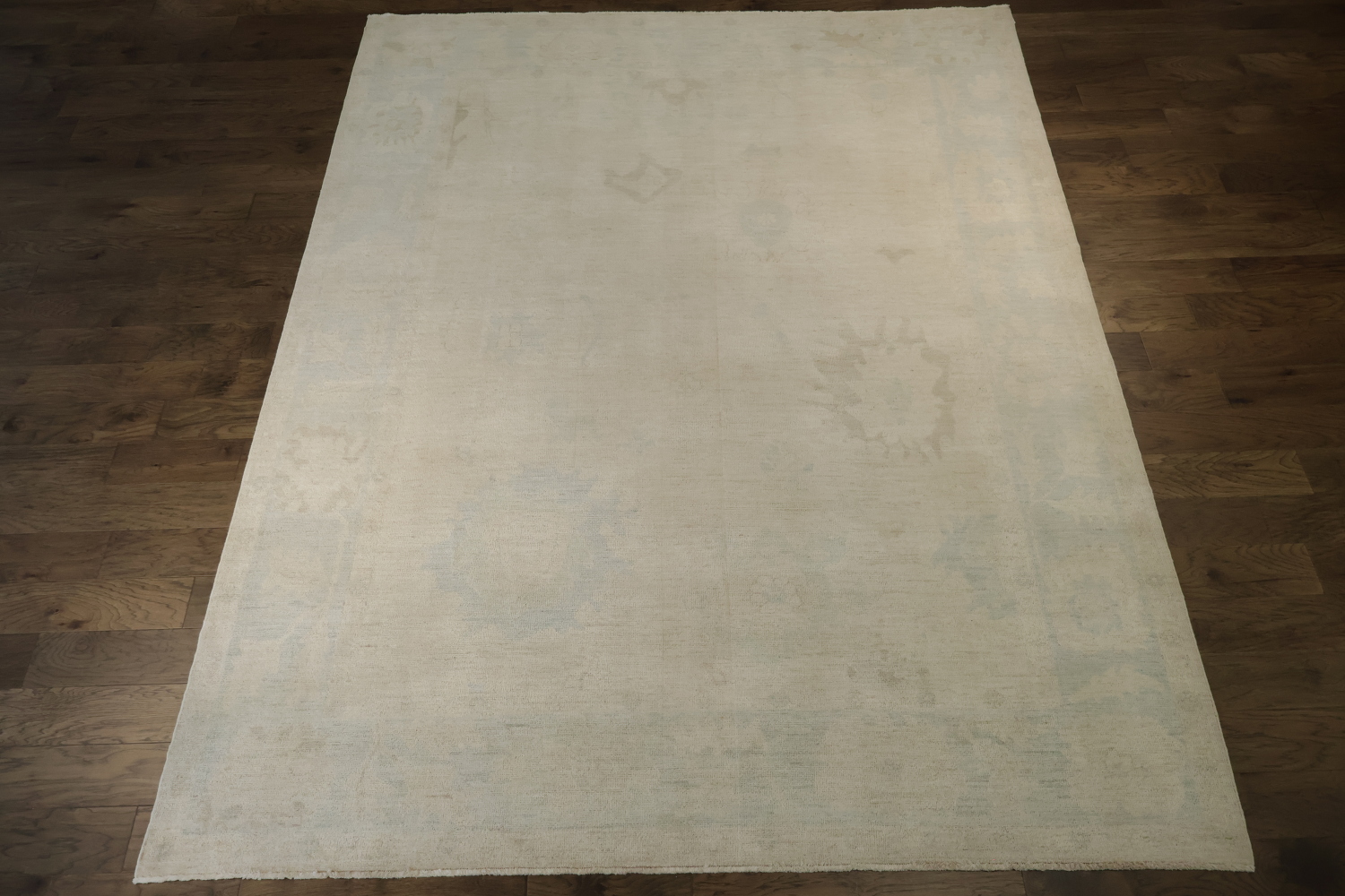 Vegetable Dye Oushak Turkish Wool Rug 9x12