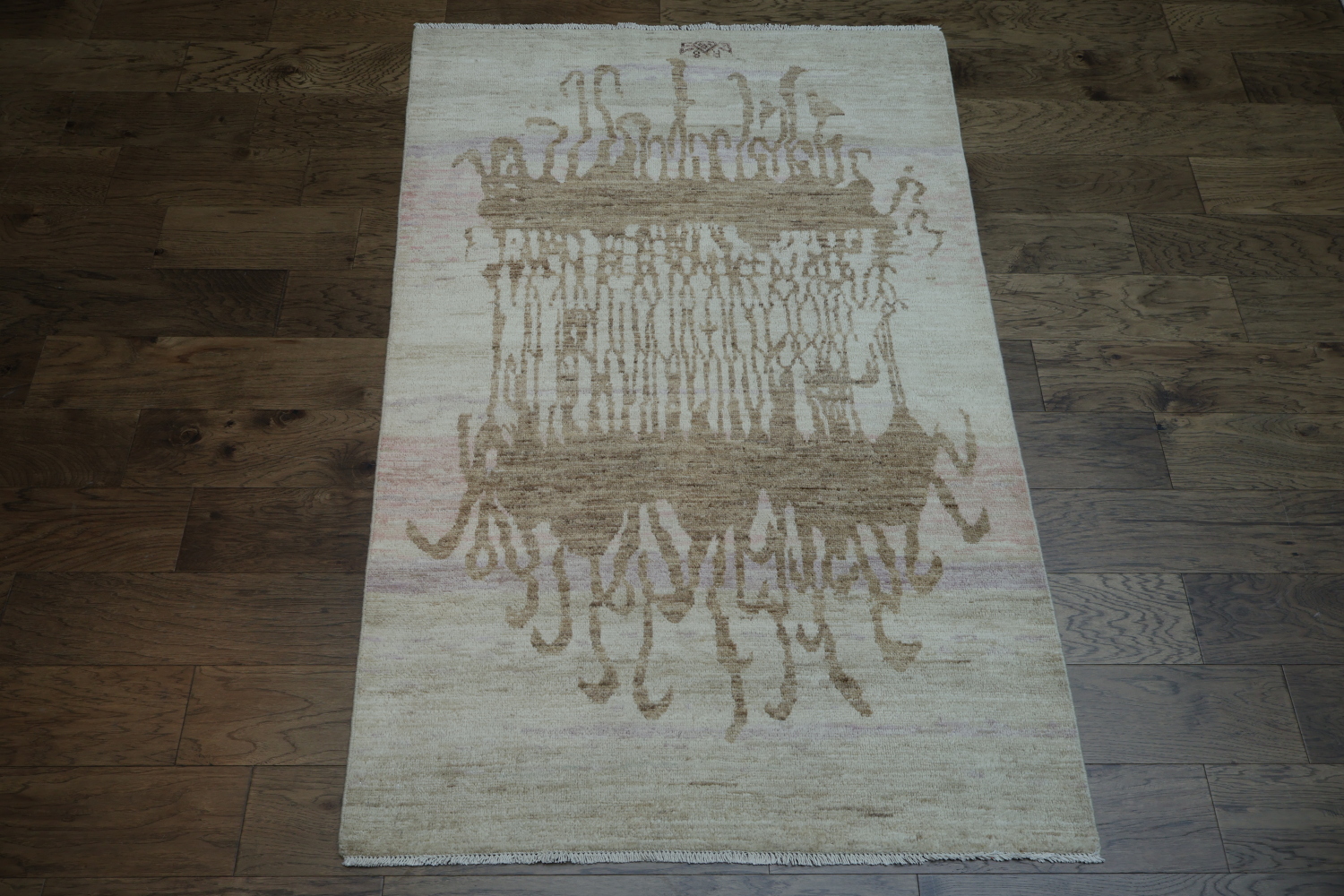 Vegetable Dye Wool Oushak Turkish Rug 4x6