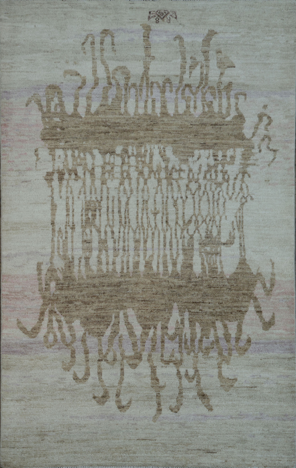 Vegetable Dye Wool Oushak Turkish Rug 4x6
