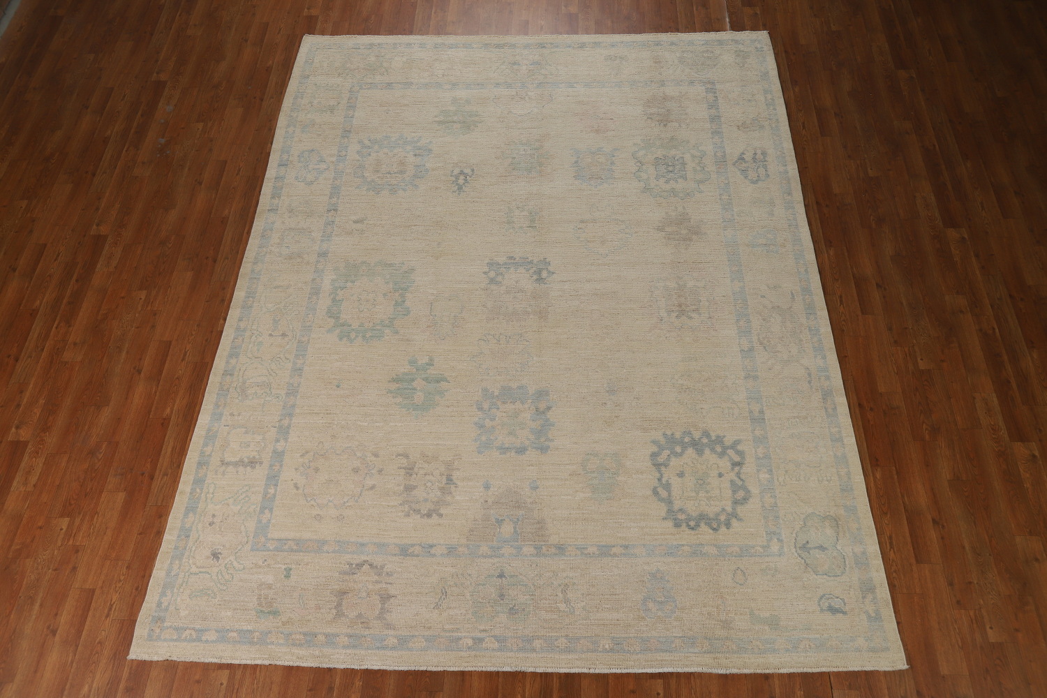 Vegetable Dye Wool Oushak Turkish Area Rug 8x10