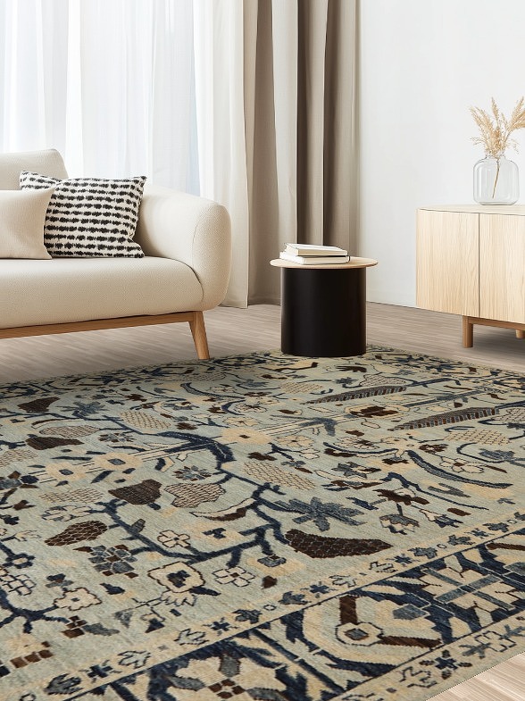 Vegetable Dye Oushak Turkish Area Rug 8x10
