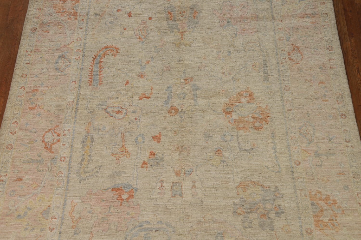Vegetable Dye Oushak Turkish Area Rug 7x10