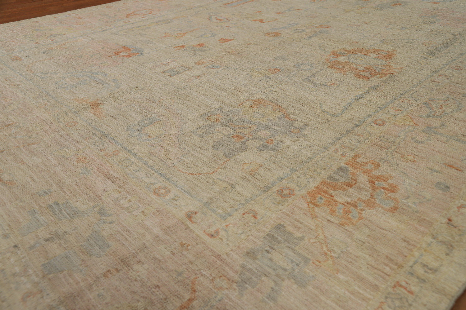 Vegetable Dye Oushak Turkish Area Rug 7x10