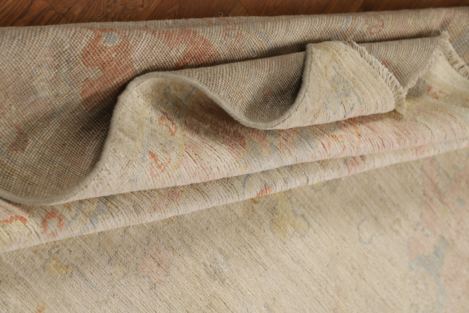 Vegetable Dye Oushak Turkish Area Rug 7x10