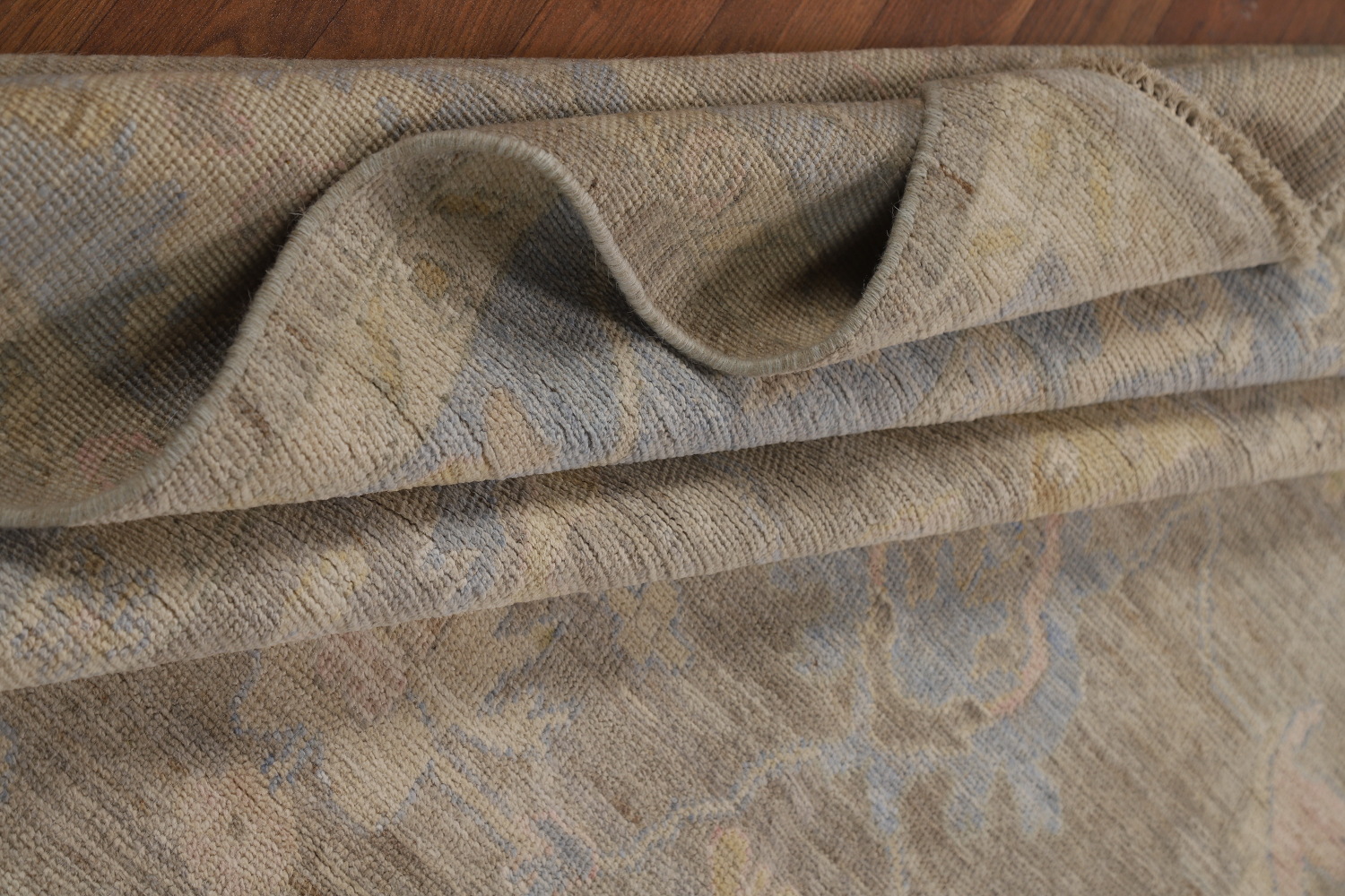 Vegetable Dye Wool Oushak Turkish Area Rug 8x10