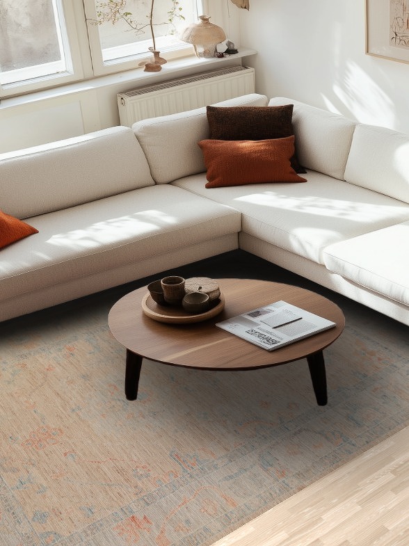 Vegetable Dye Oushak Oriental Area Rug 6x9