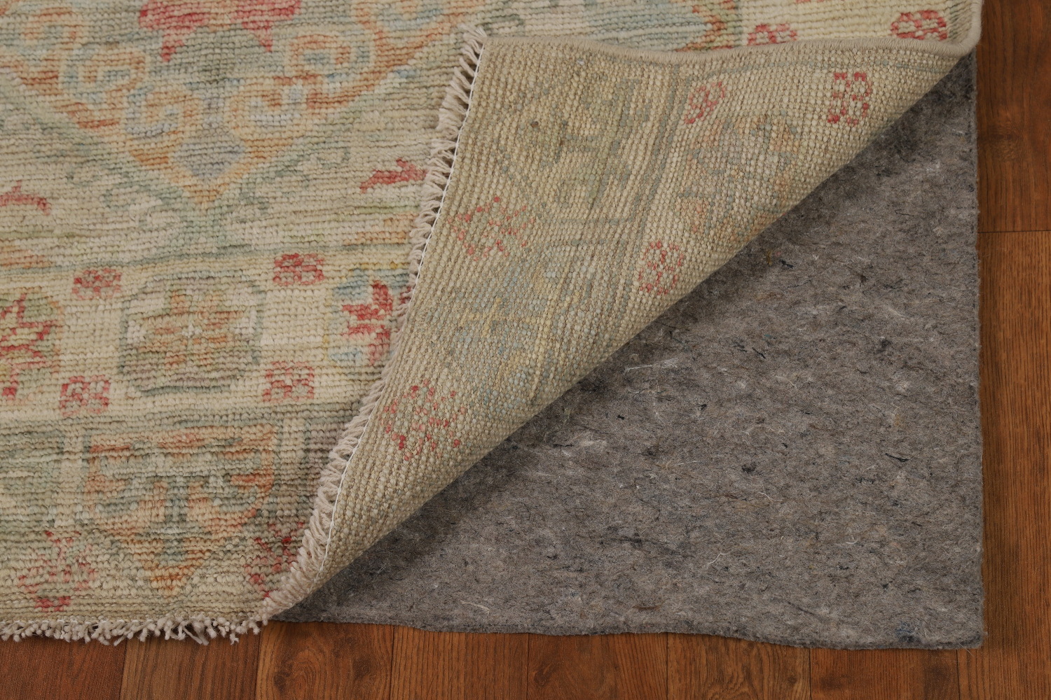 Vegetable Dye Oushak Turkish Runner Rug 3x10
