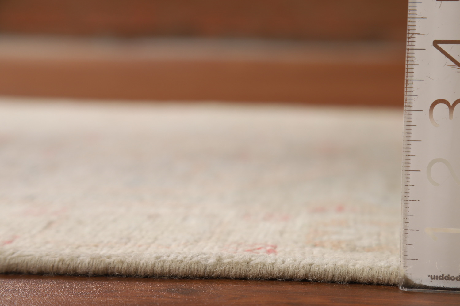 Vegetable Dye Oushak Turkish Runner Rug 3x10
