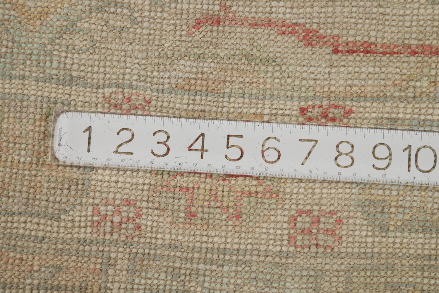 Vegetable Dye Oushak Turkish Runner Rug 3x10