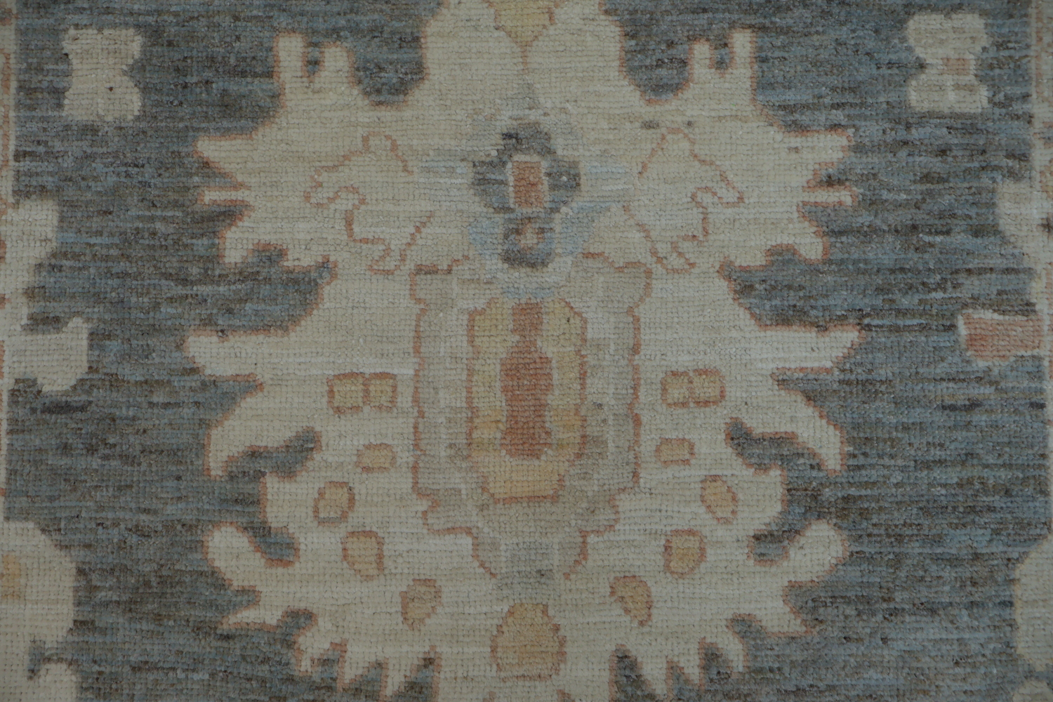 Vegetable Dye Gray Oushak Turkish Rug 4x6