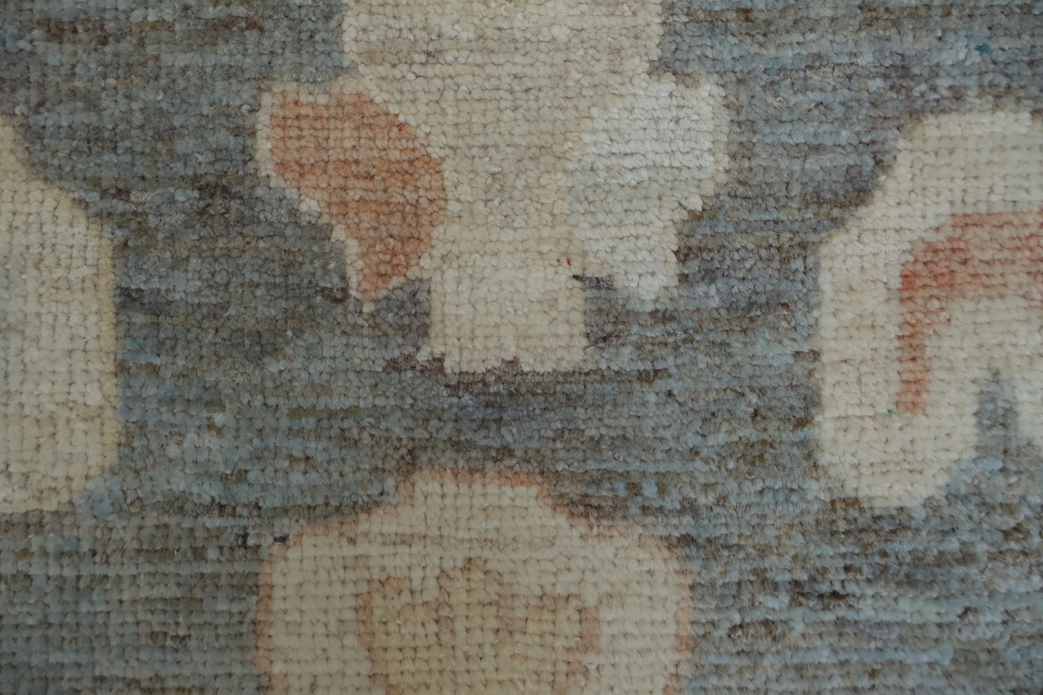 Vegetable Dye Gray Oushak Turkish Rug 4x6