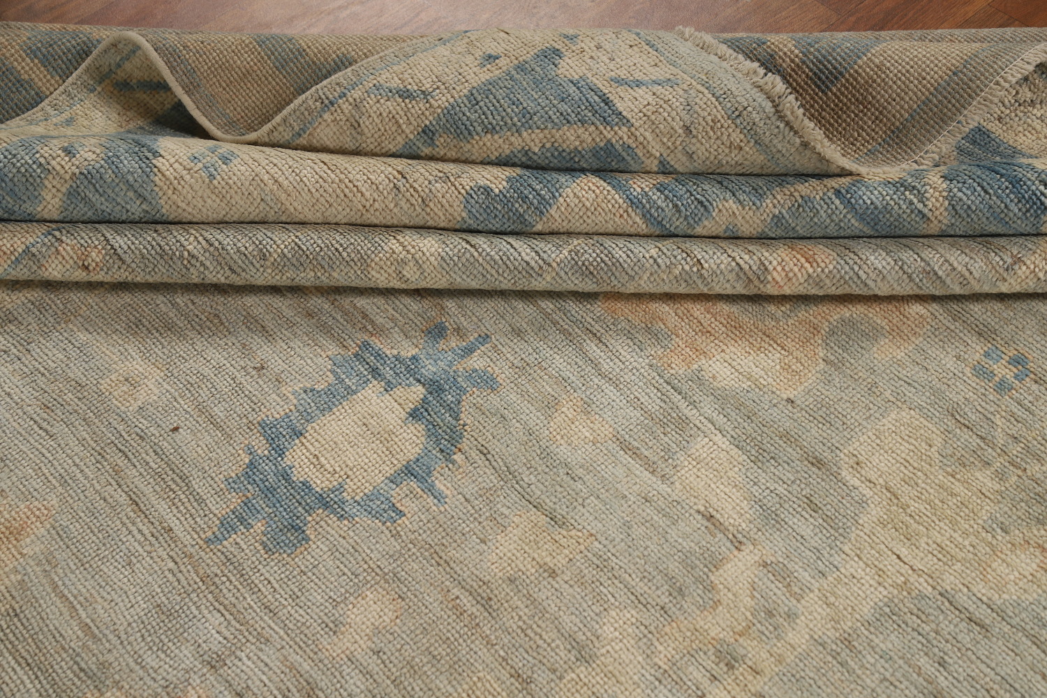 Vegetable Dye Wool Oushak Turkish Area Rug 8x10